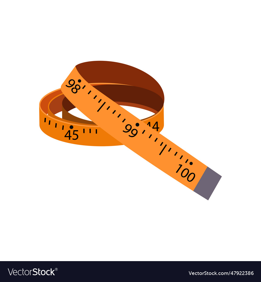Tailor measuring tape Royalty Free Vector Image