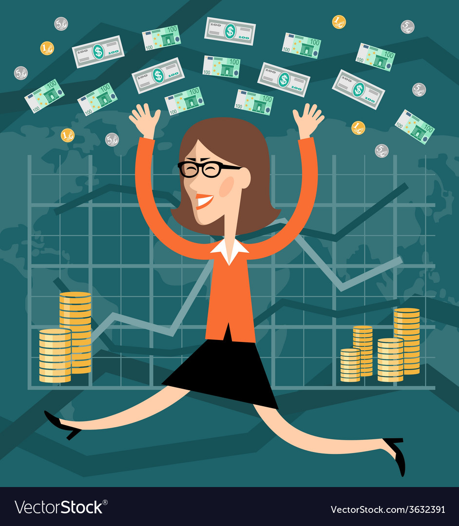 Financial success Royalty Free Vector Image - VectorStock