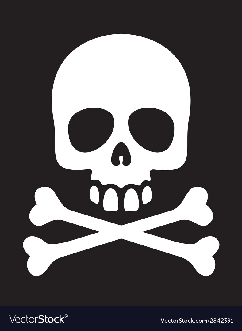 Skull and crossbones Royalty Free Vector Image