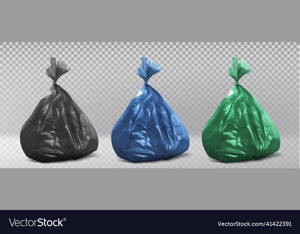 Different colored on sale garbage bags