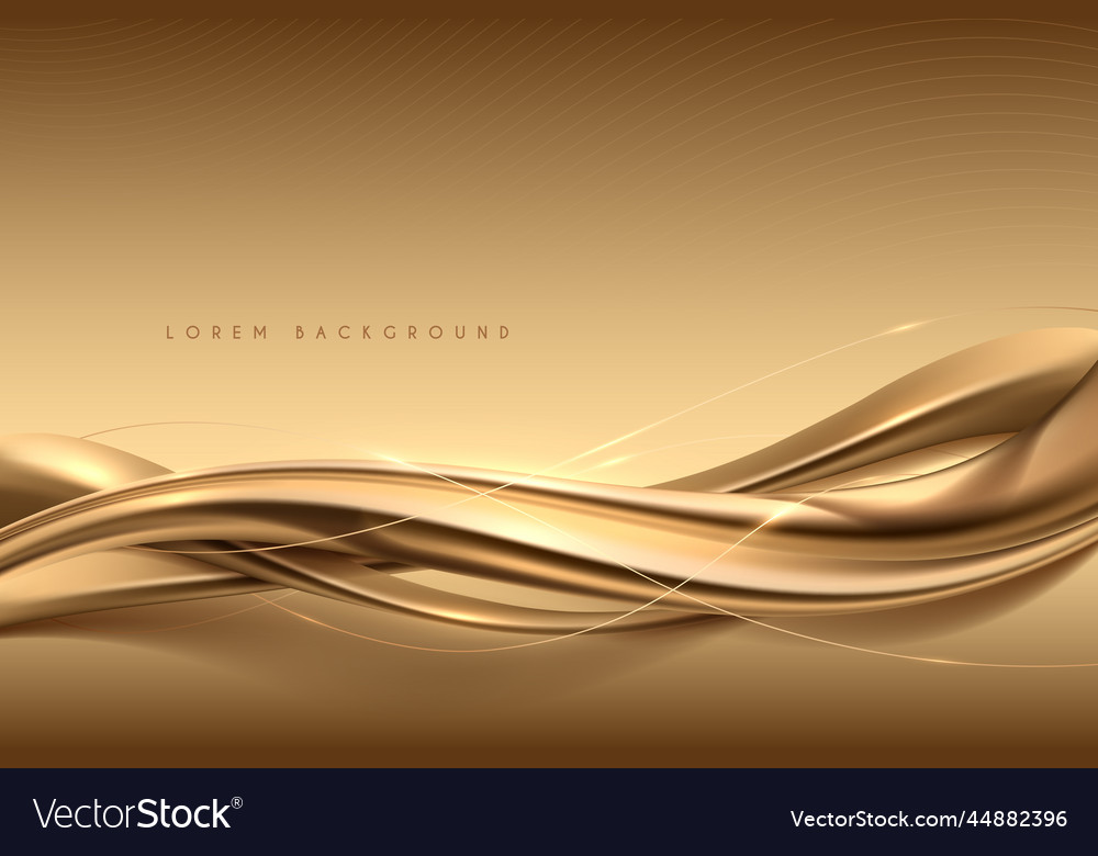 Elegant abstract gold silk background Royalty Free Vector