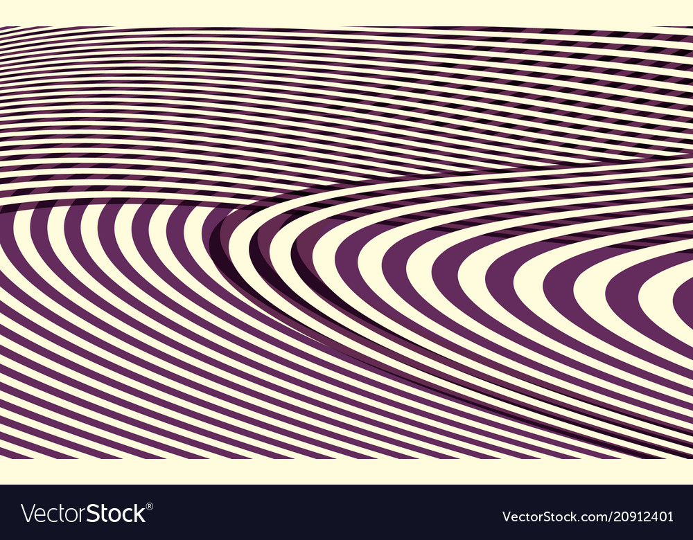 Abstract curve stripe pattern Royalty Free Vector Image