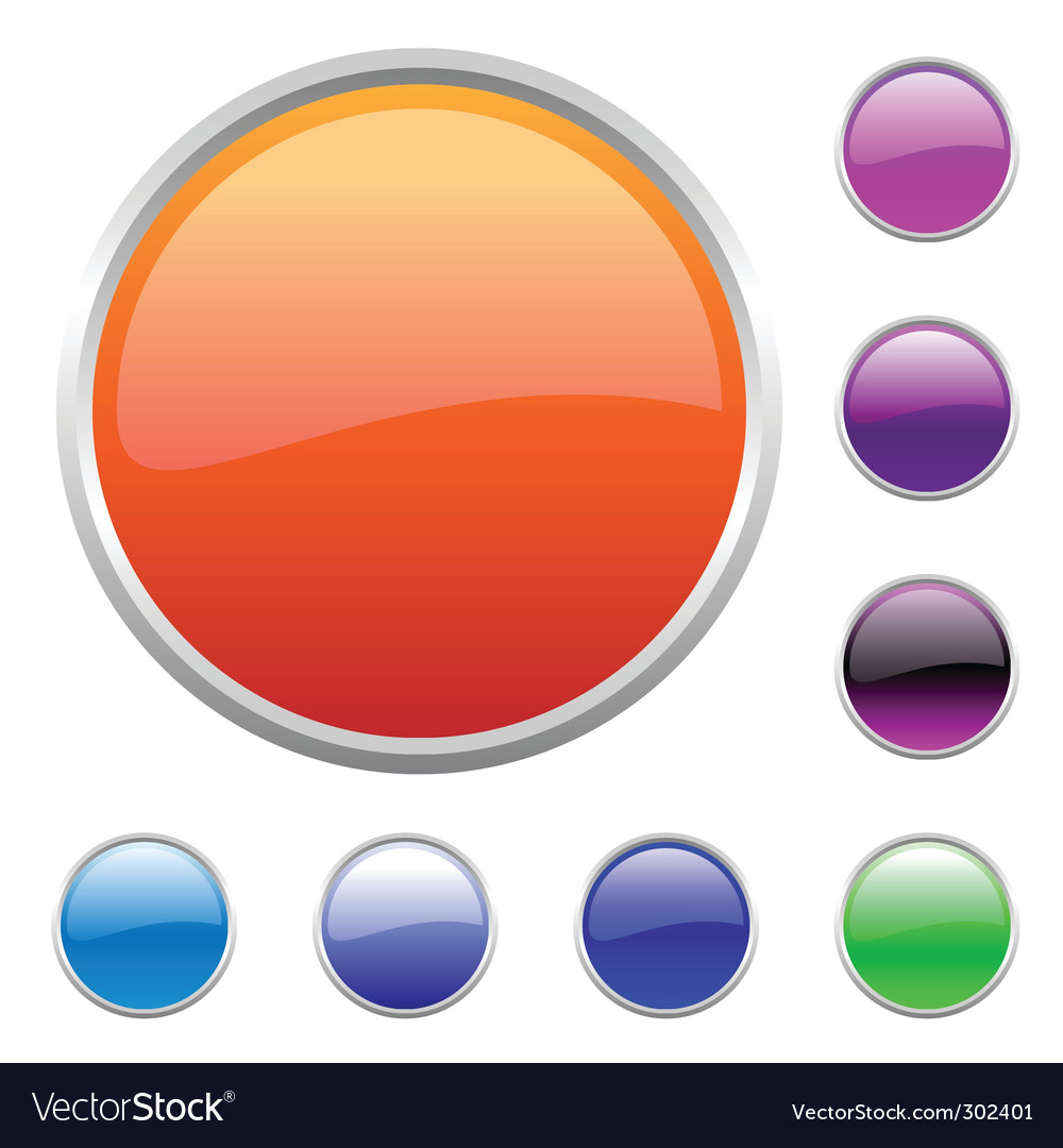 Buttons set Royalty Free Vector Image - VectorStock