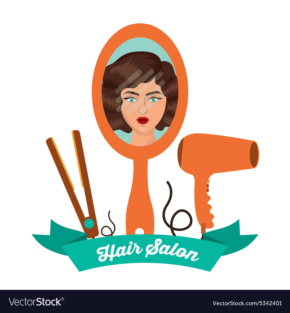 Hair salon design Royalty Free Vector Image - VectorStock