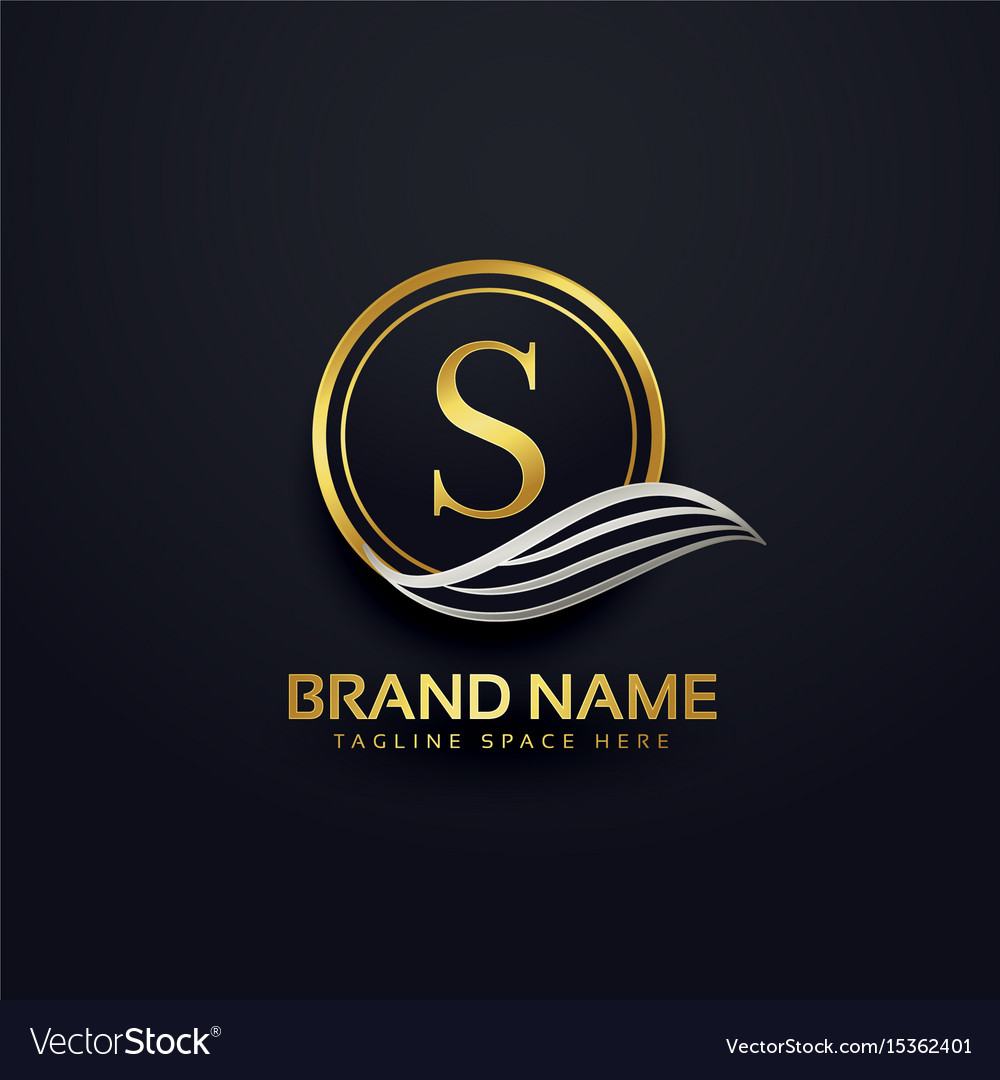 Letter S Creative Premium Logo Design Royalty Free Vector