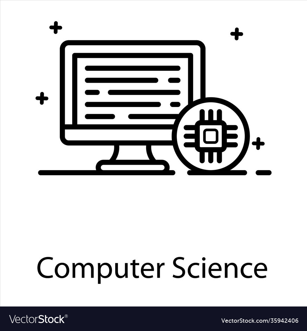 Computer science Royalty Free Vector Image - VectorStock