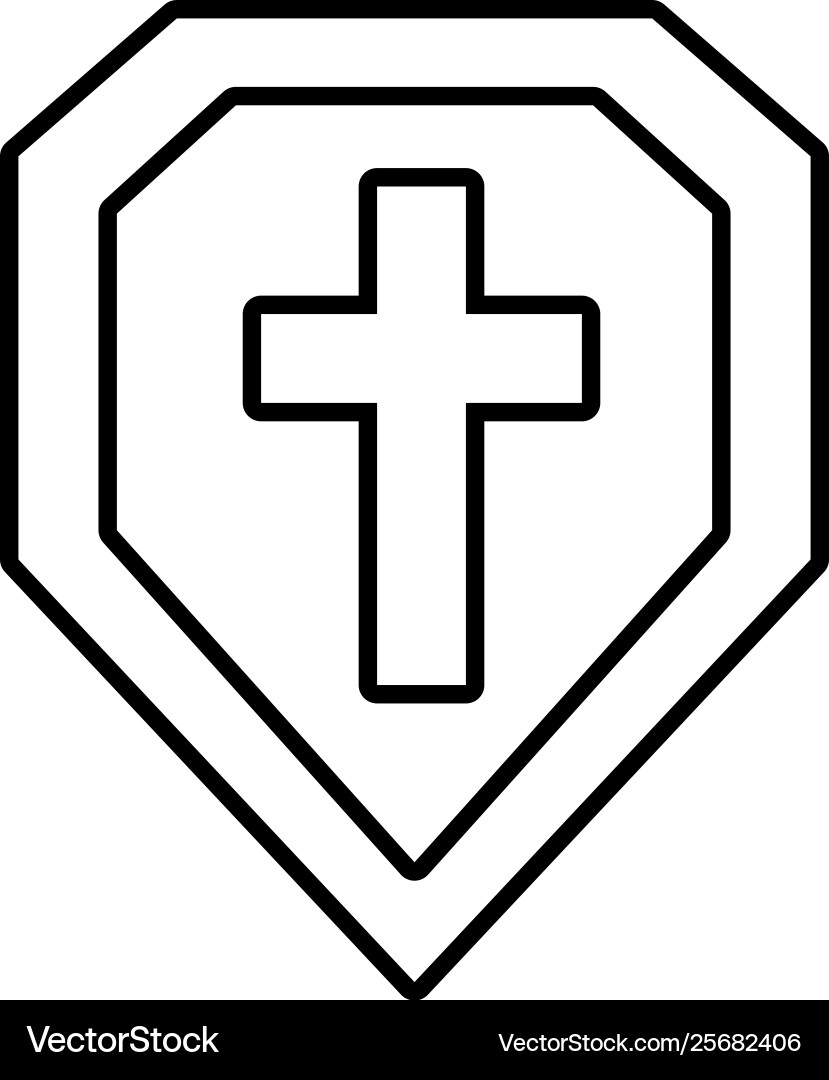 Isolated shield design Royalty Free Vector Image