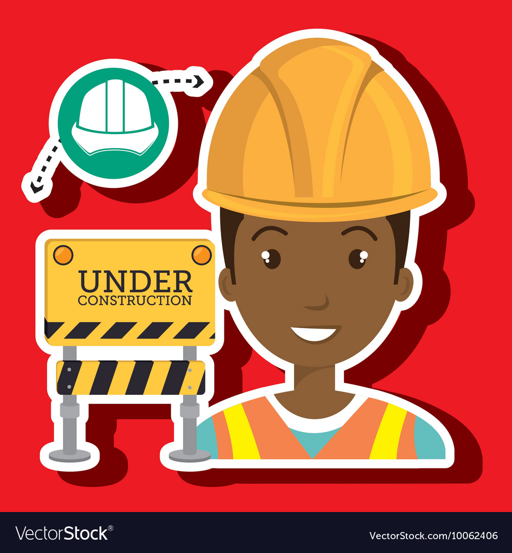 Man builder Royalty Free Vector Image - VectorStock