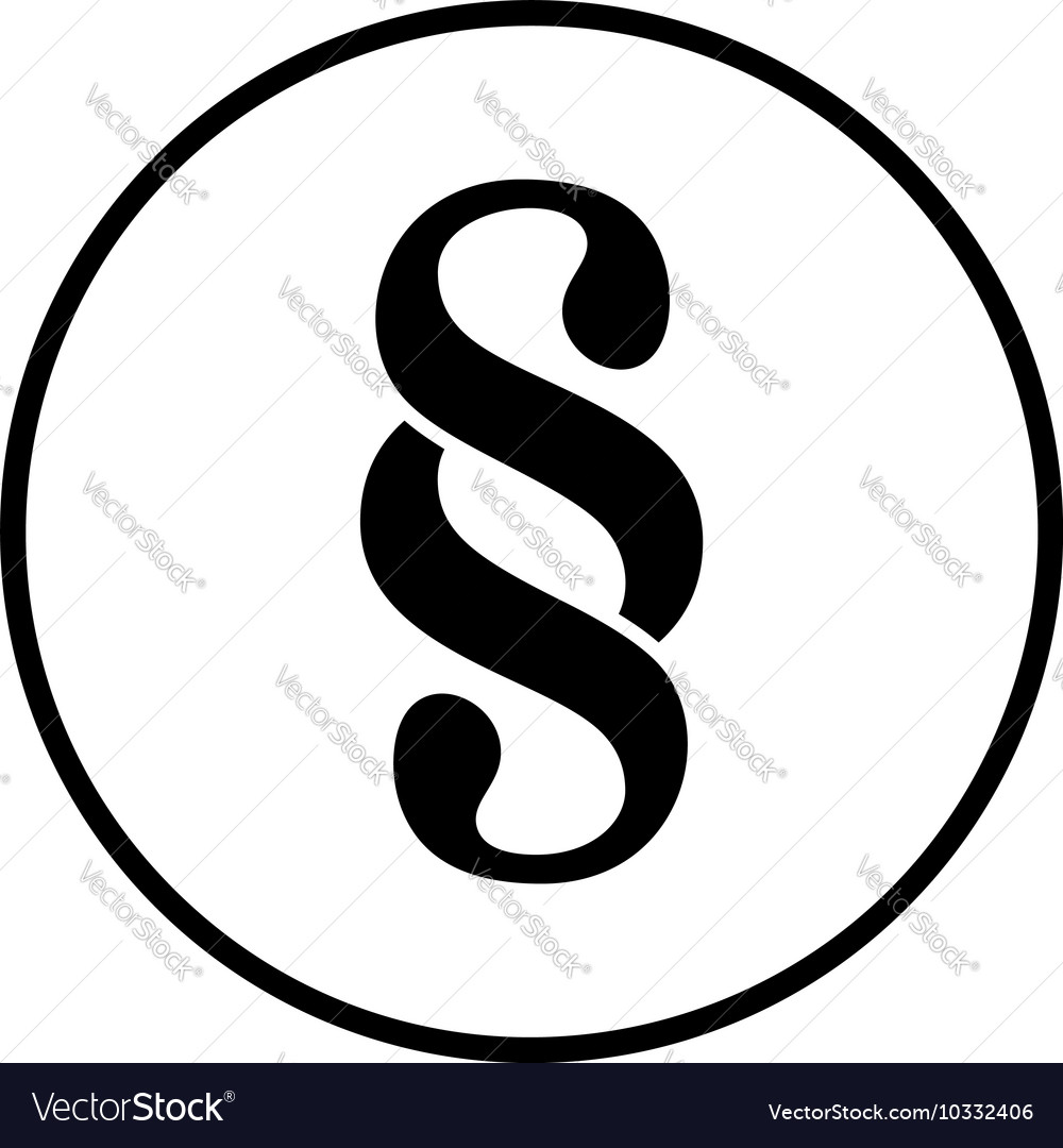 Paragraph symbol icon Royalty Free Vector Image