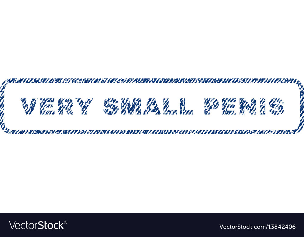 Very small penis textile stamp