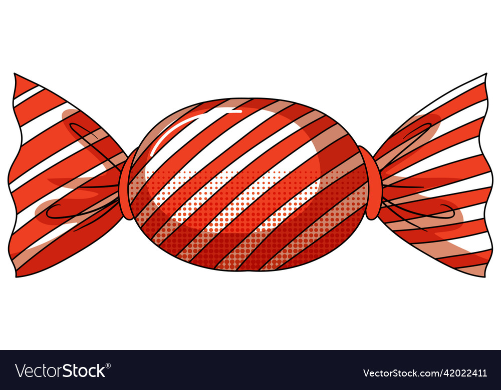 A candy sweet on white background Royalty Free Vector Image