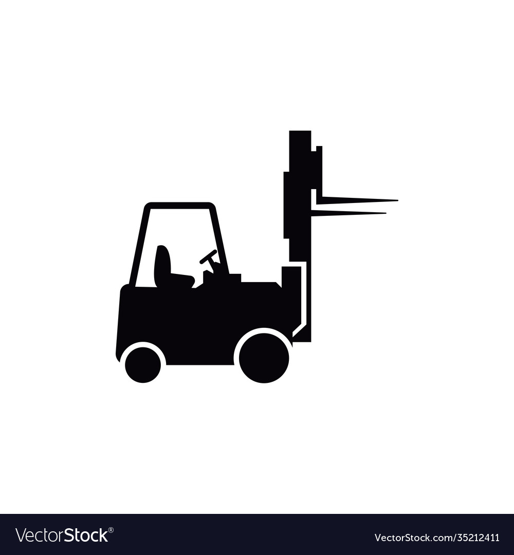 Forklift icon design template isolated Royalty Free Vector