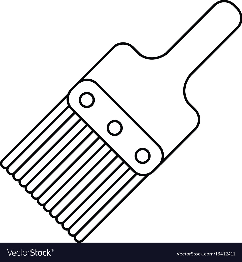 Paint brush tool design thin line Royalty Free Vector Image