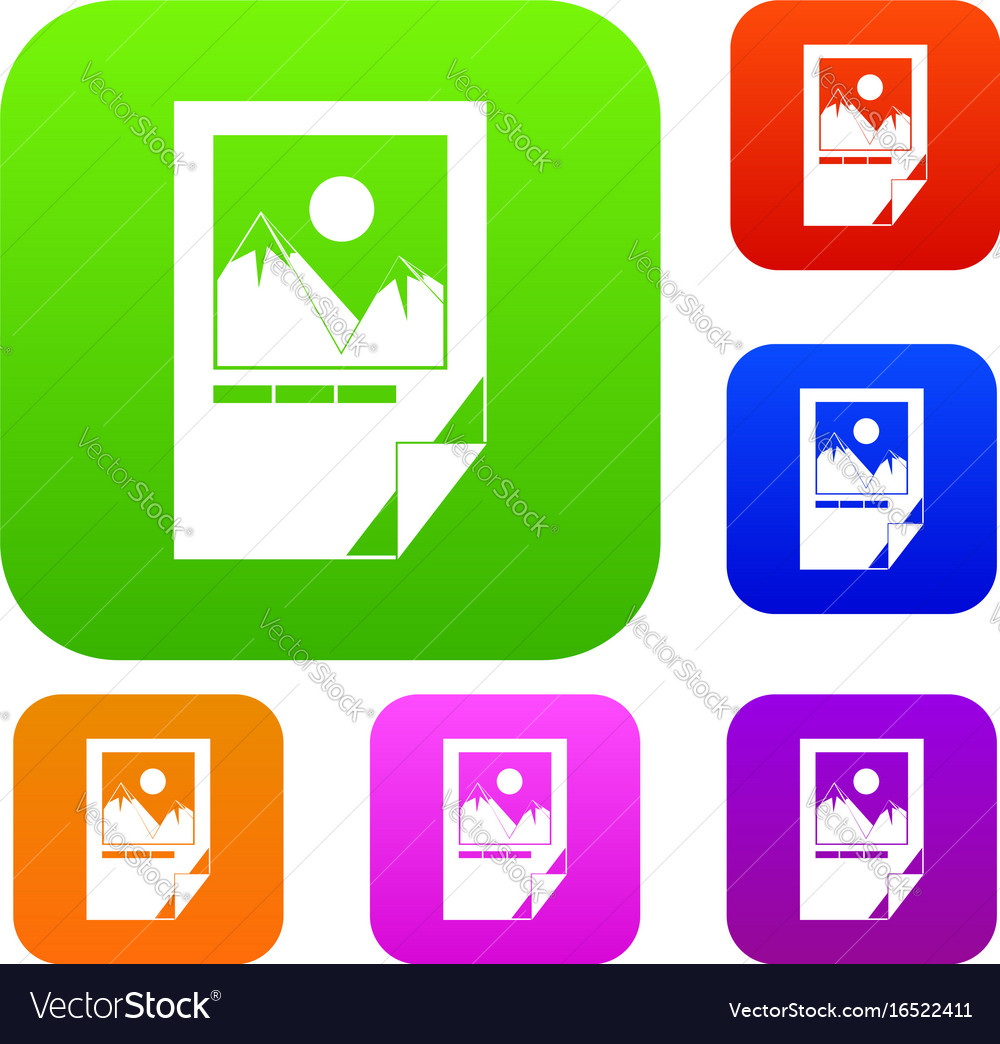 Tested ink paper with printer marks set collection