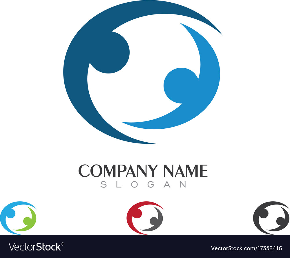 Adoption and community care logo template Vector Image