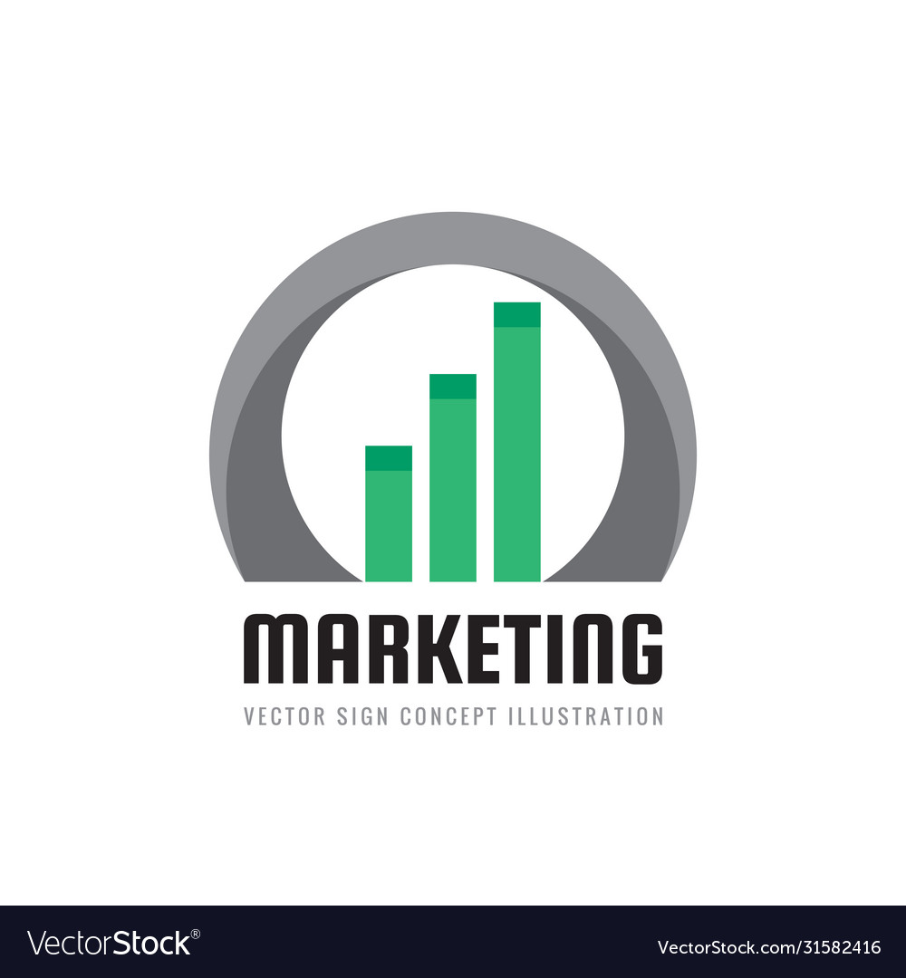 Business finance logo template - concept Vector Image