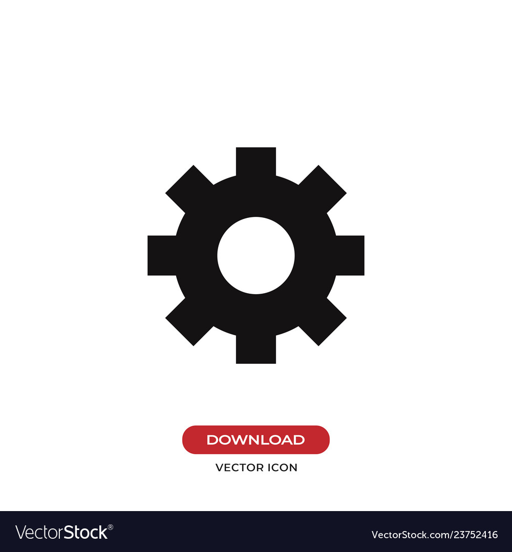 Cog icon Royalty Free Vector Image VectorStock