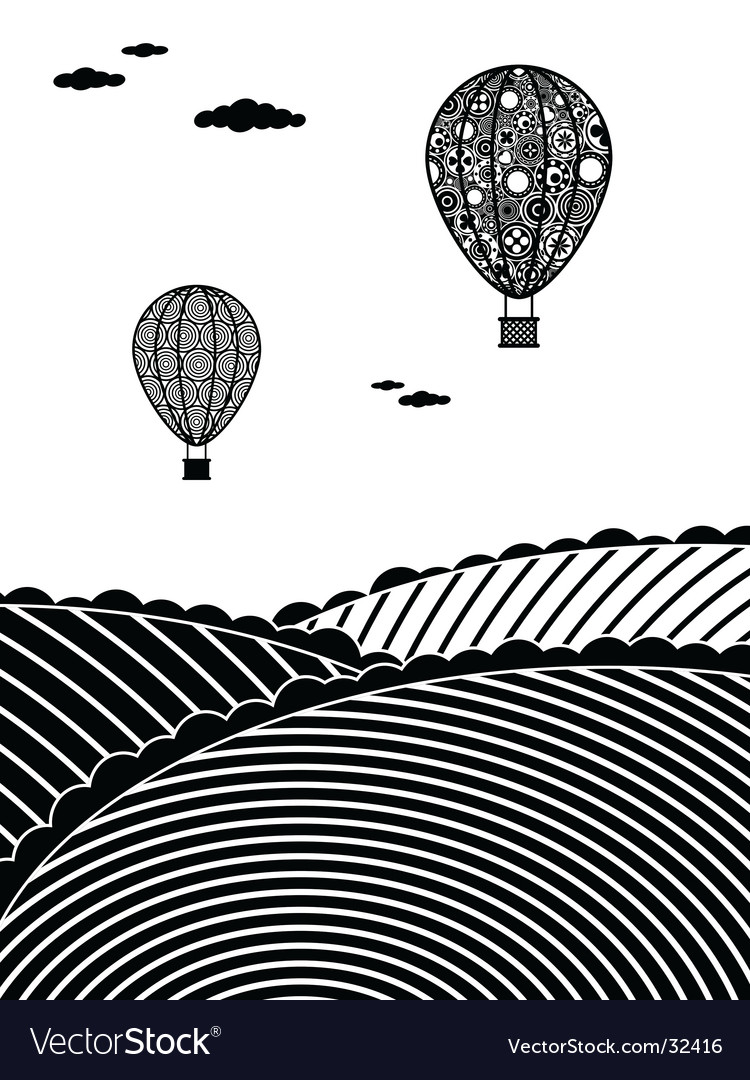 Hot air balloons Royalty Free Vector Image - VectorStock