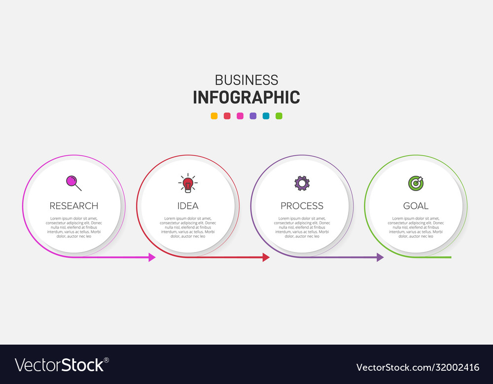 Infographic Design With Icons And 4 Options Vector Image