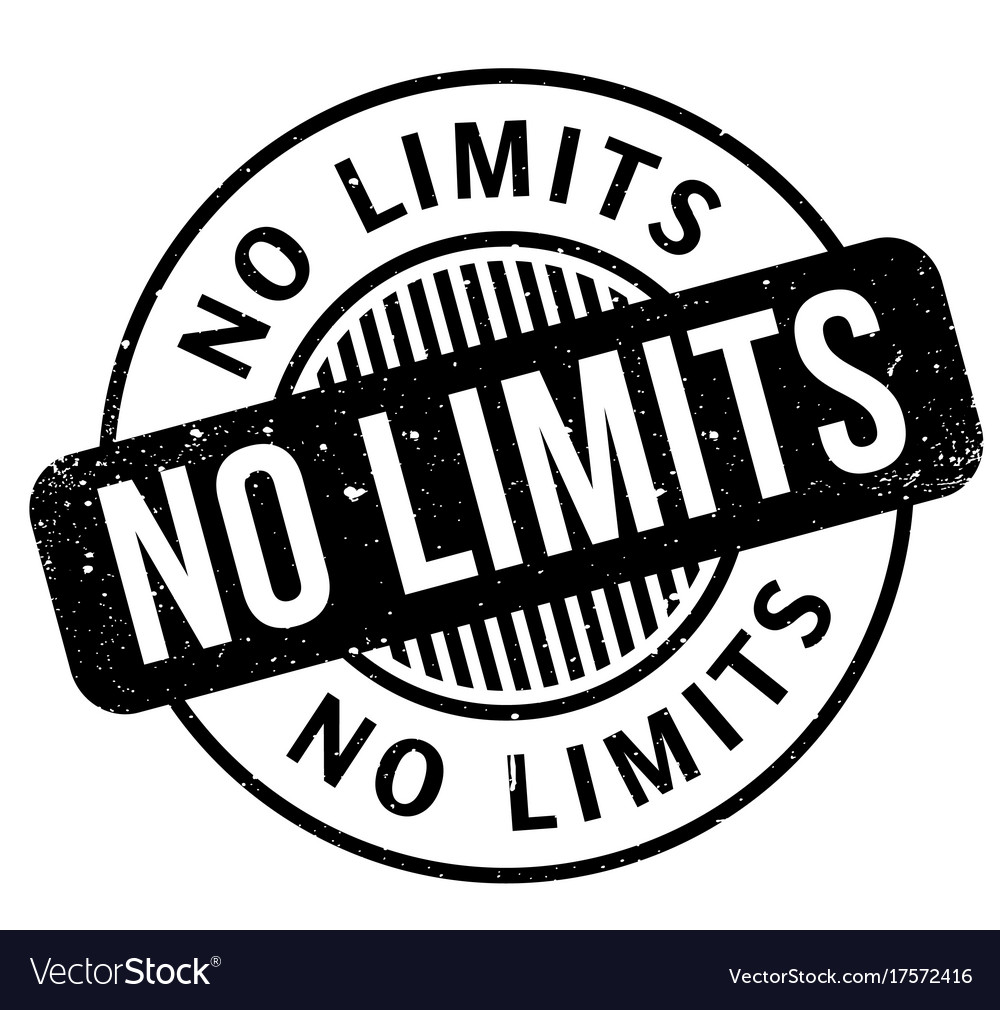 No limits rubber stamp Royalty Free Vector Image