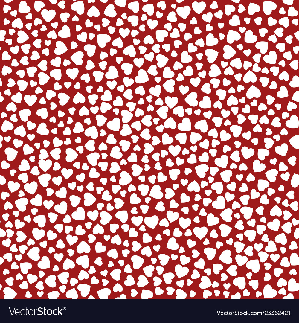 Seamless red pattern with hearts valentines day Vector Image