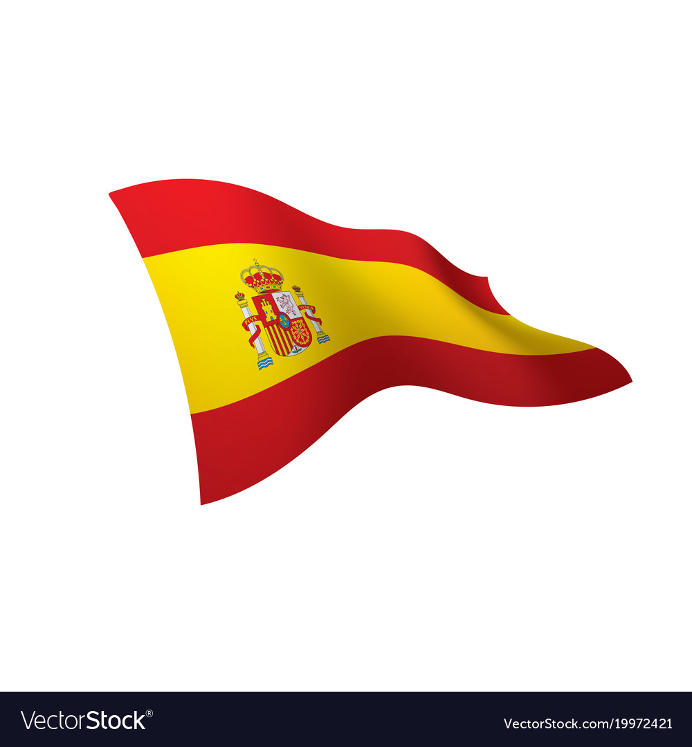 Spain flag Royalty Free Vector Image - VectorStock