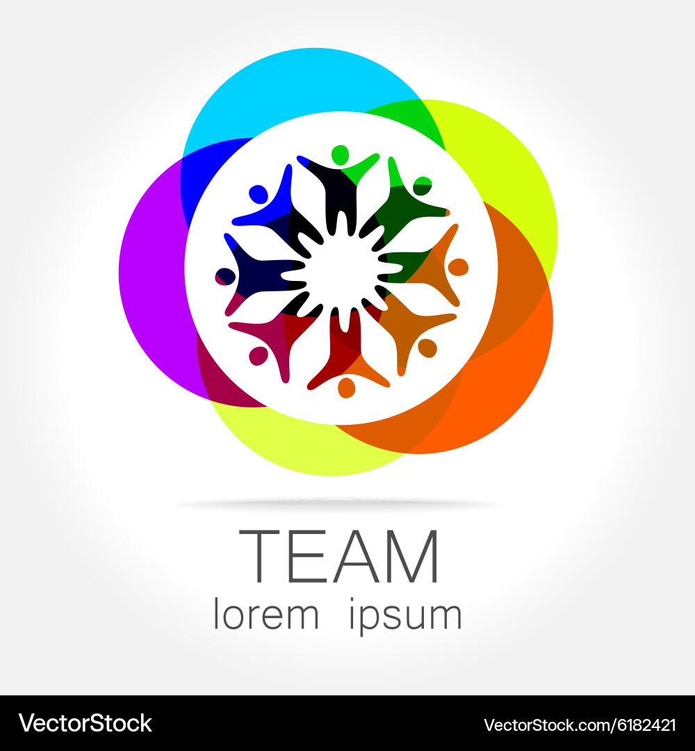 Team unity logo Royalty Free Vector Image - VectorStock