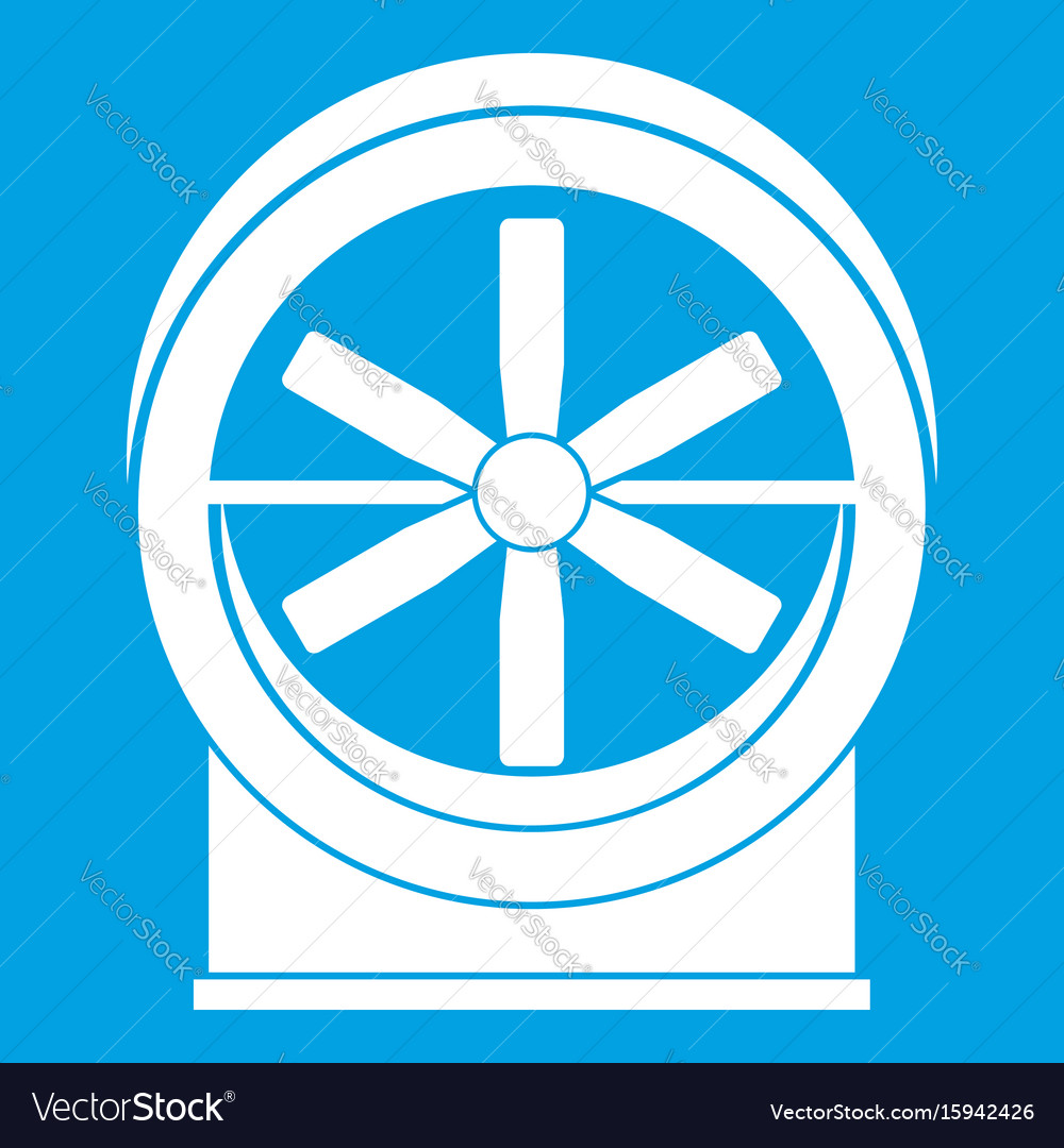 Fan icon white Royalty Free Vector Image - VectorStock