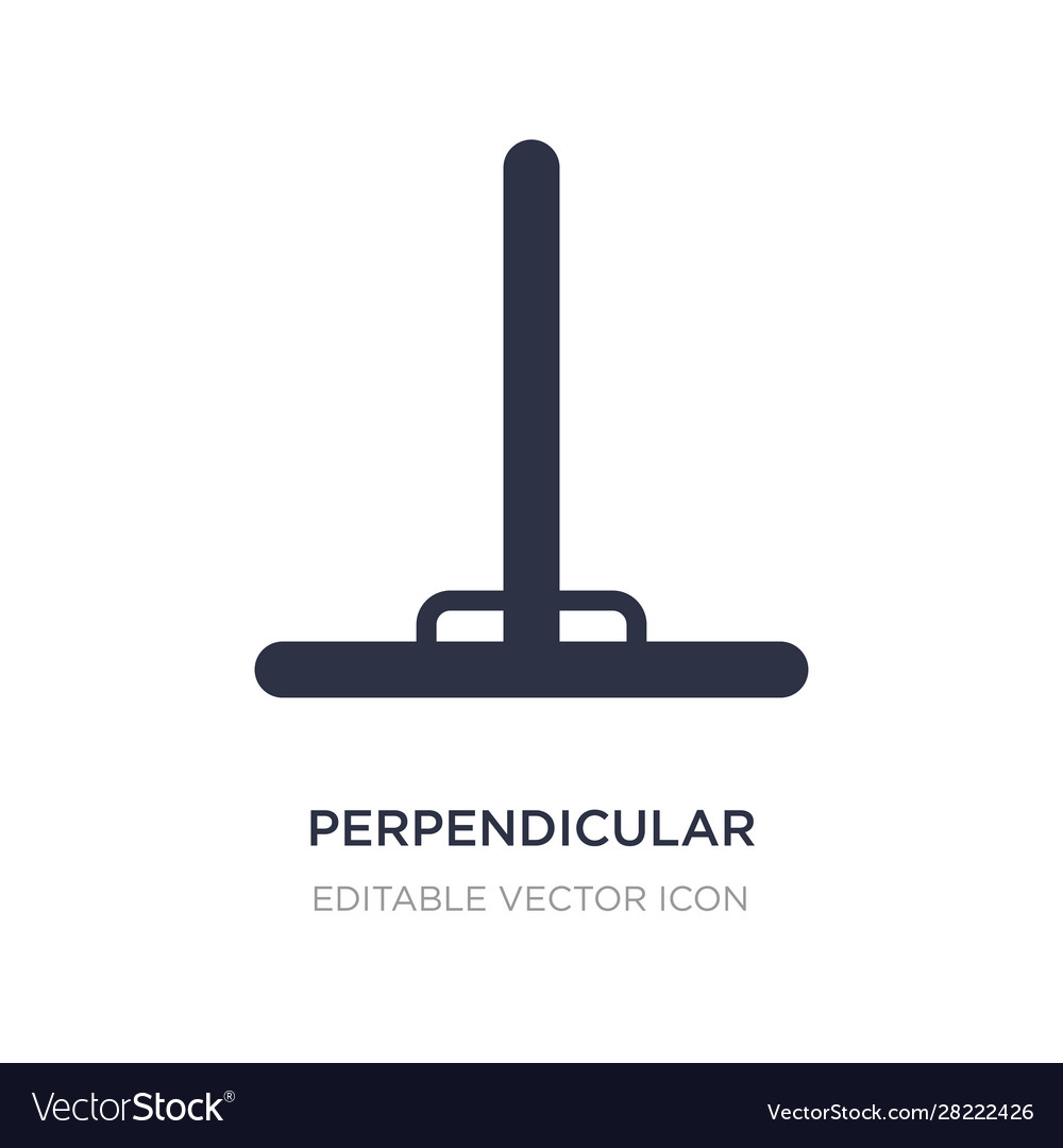 Perpendicular icon on white background simple