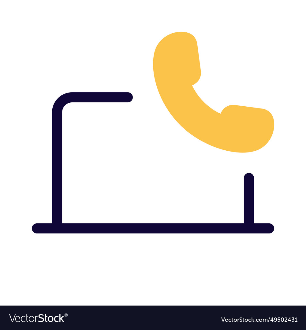 Laptop with phone capabilities for communication vector image