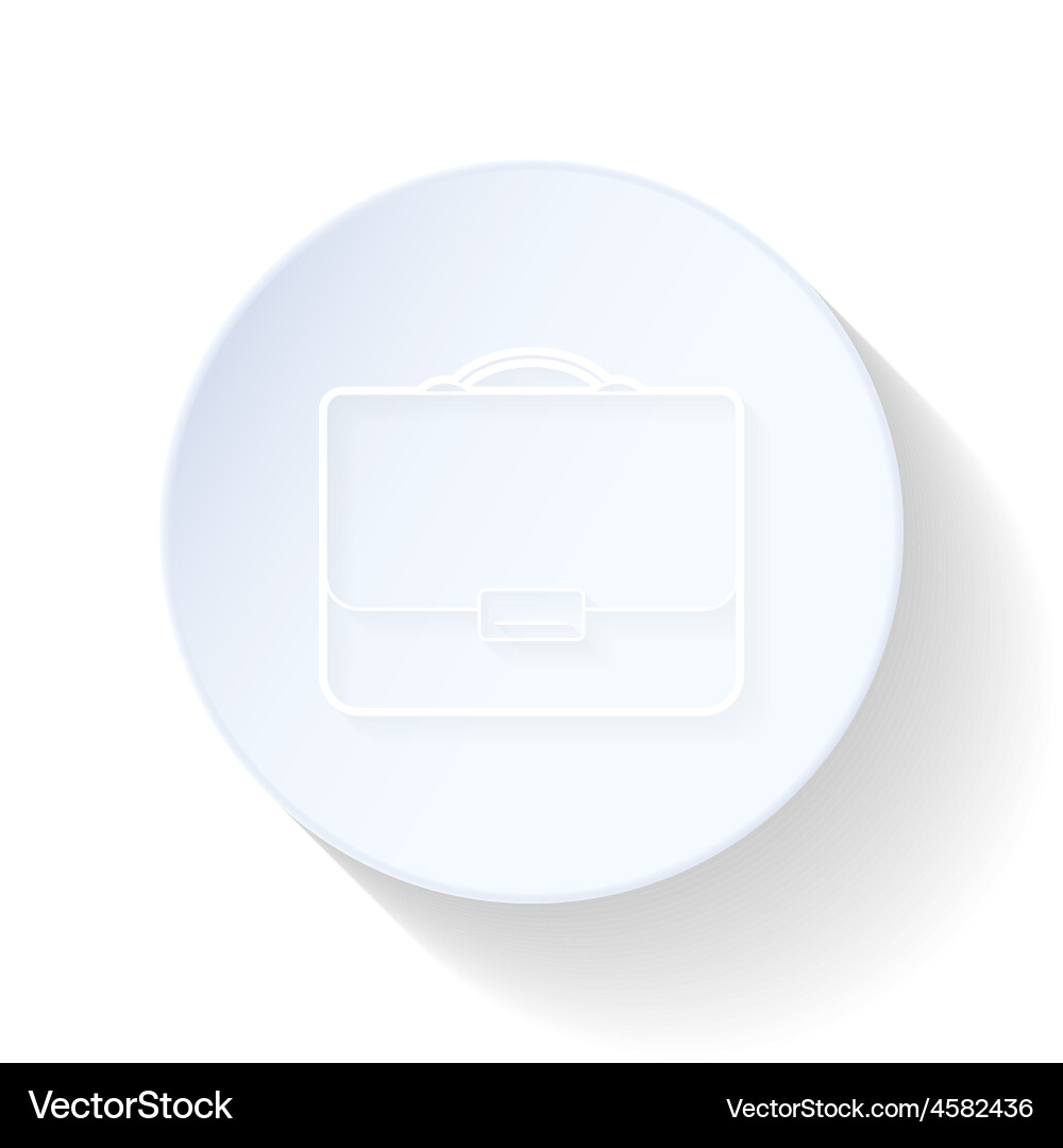 Briefcase thin lines icon Royalty Free Vector Image
