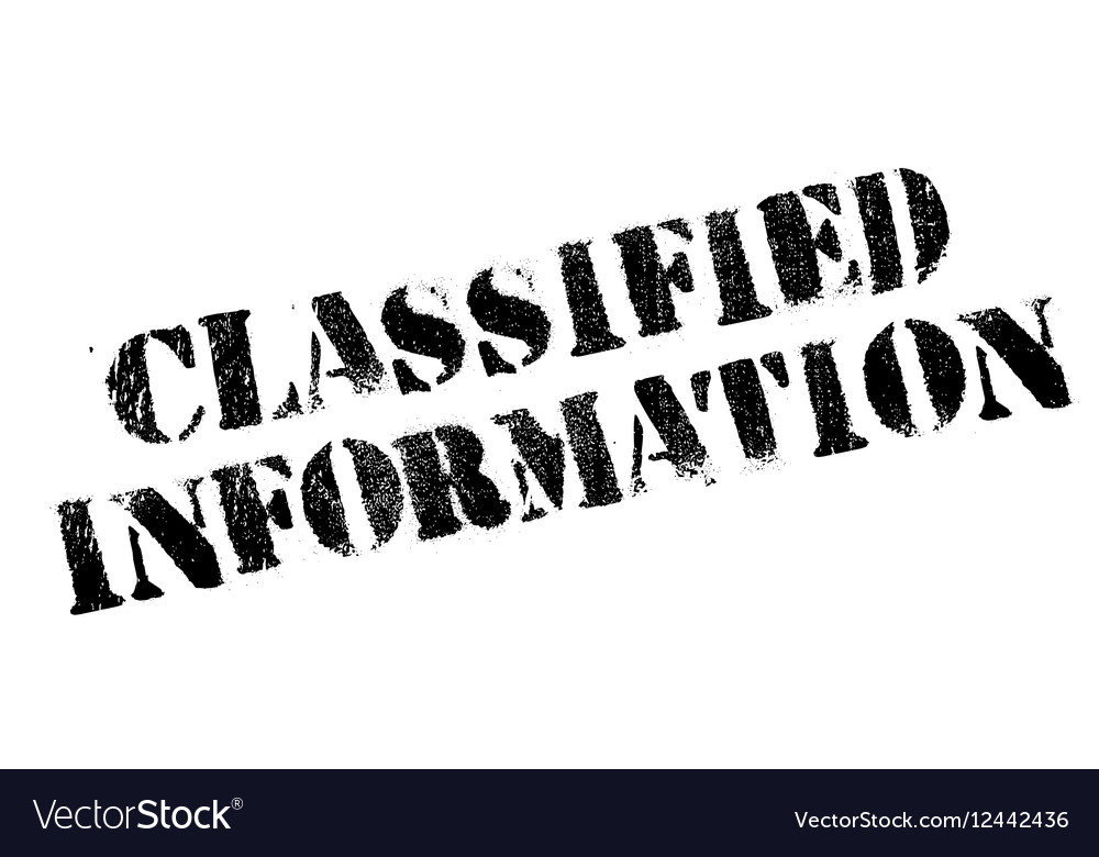 Classified Information rubber stamp Royalty Free Vector