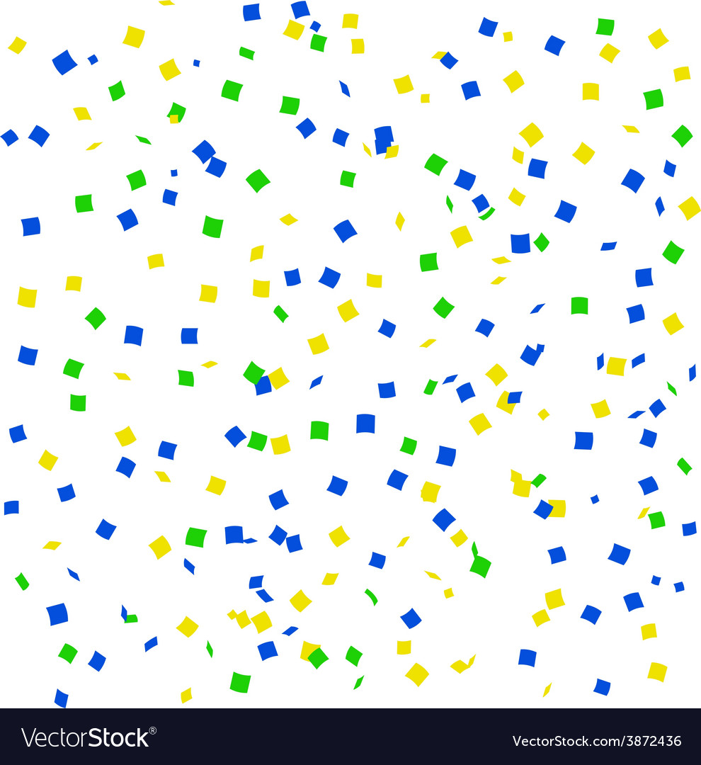 Flat party confetti seamless pattern Royalty Free Vector