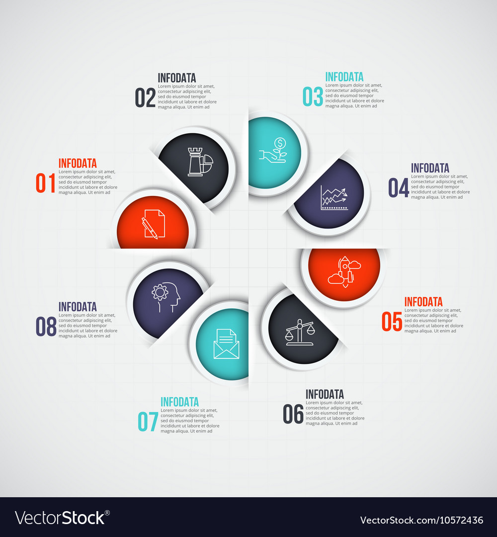 Infographic design template Royalty Free Vector Image