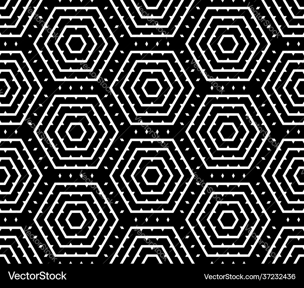 Seamless hexagons pattern Royalty Free Vector Image