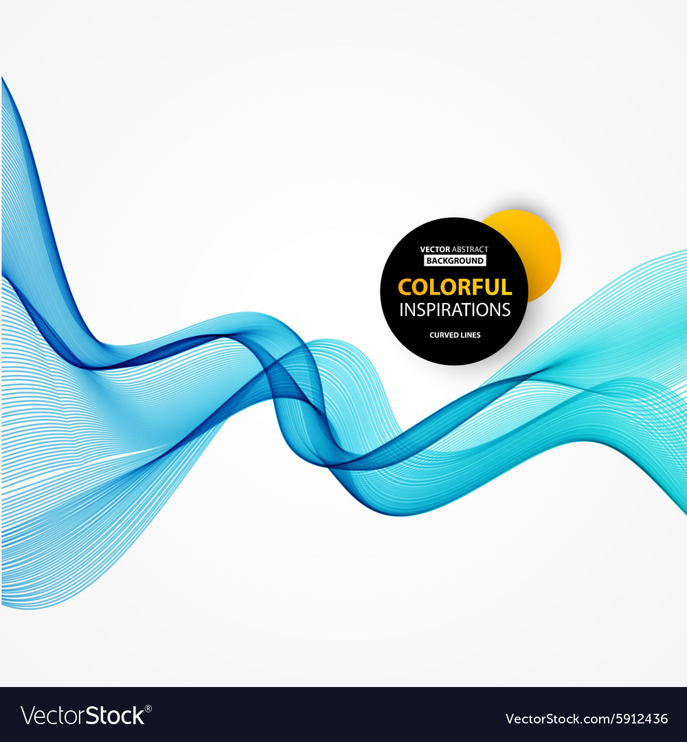 Smooth wave stream line abstract header layout