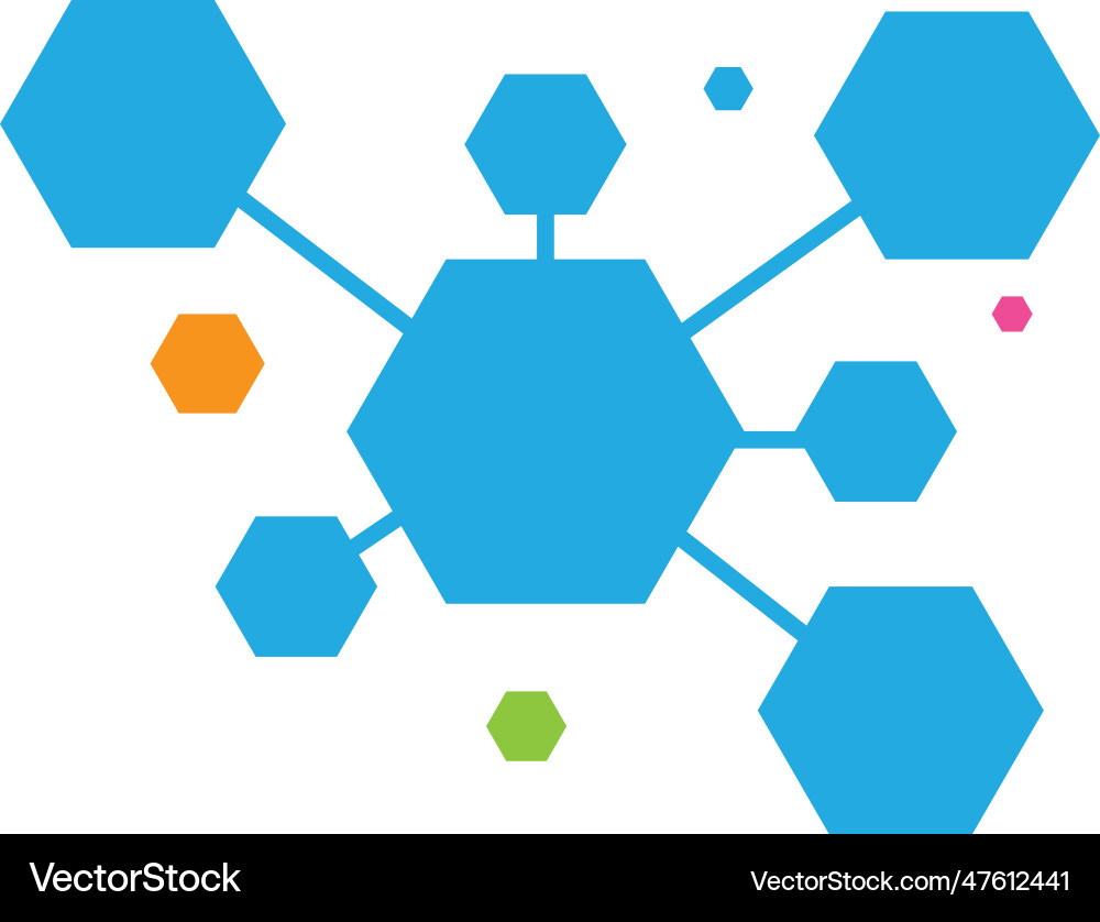Molecule logo template icon Royalty Free Vector Image
