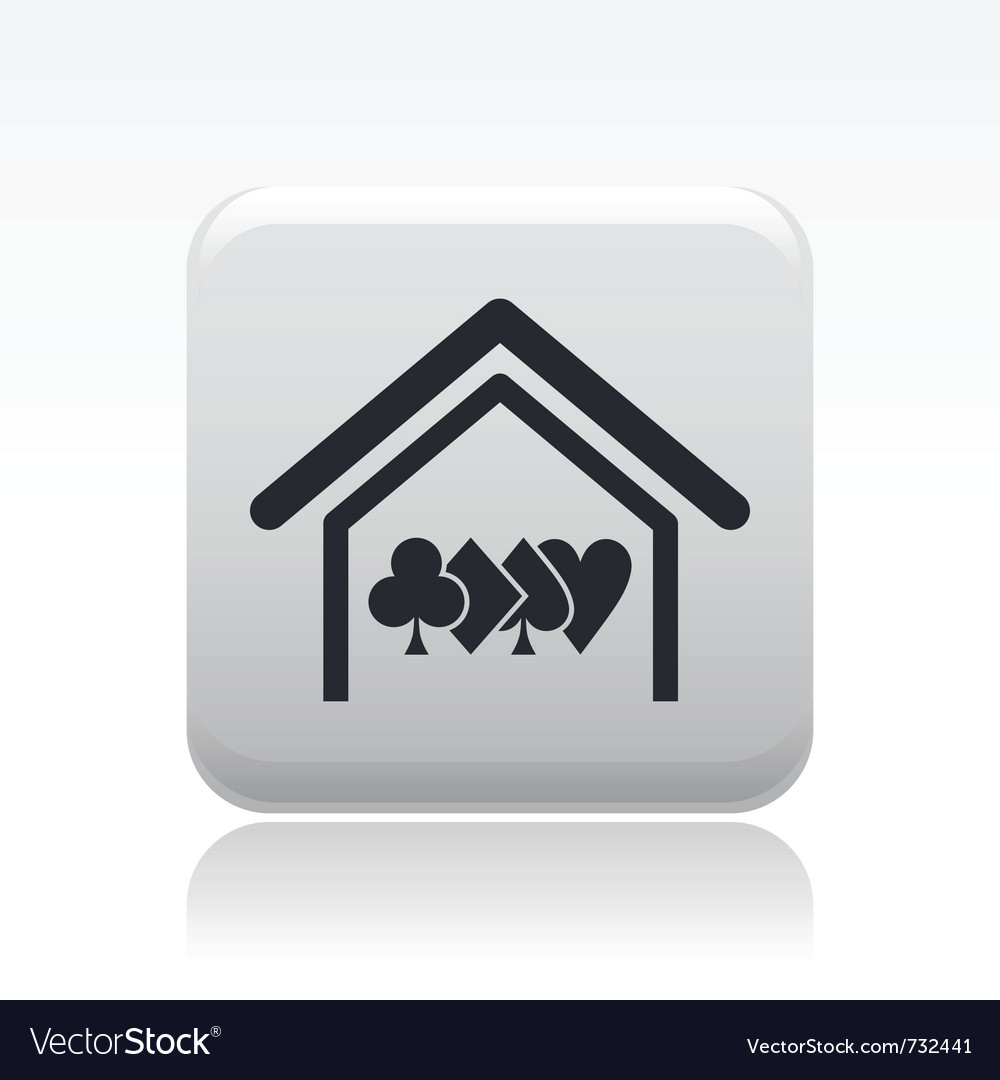 Poker house icon