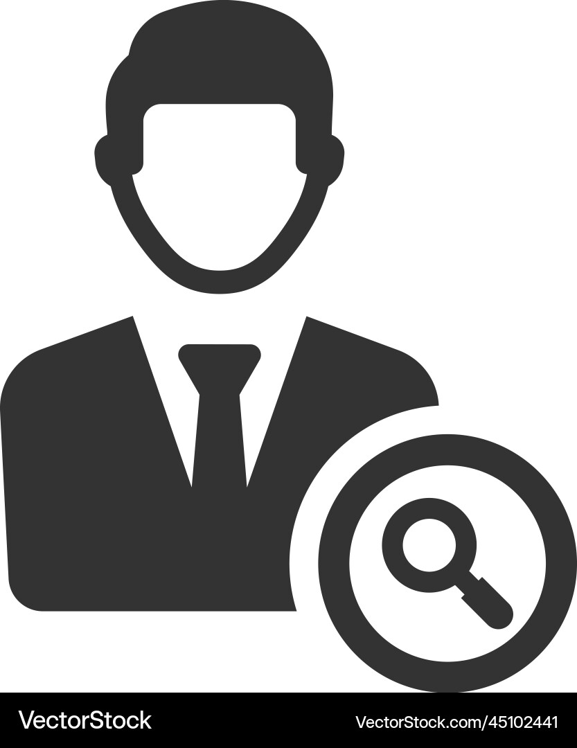 Search account icon Royalty Free Vector Image - VectorStock