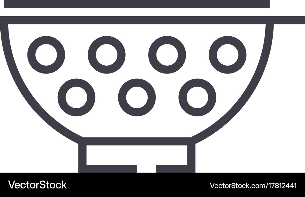 Stainer line icon sign Royalty Free Vector Image