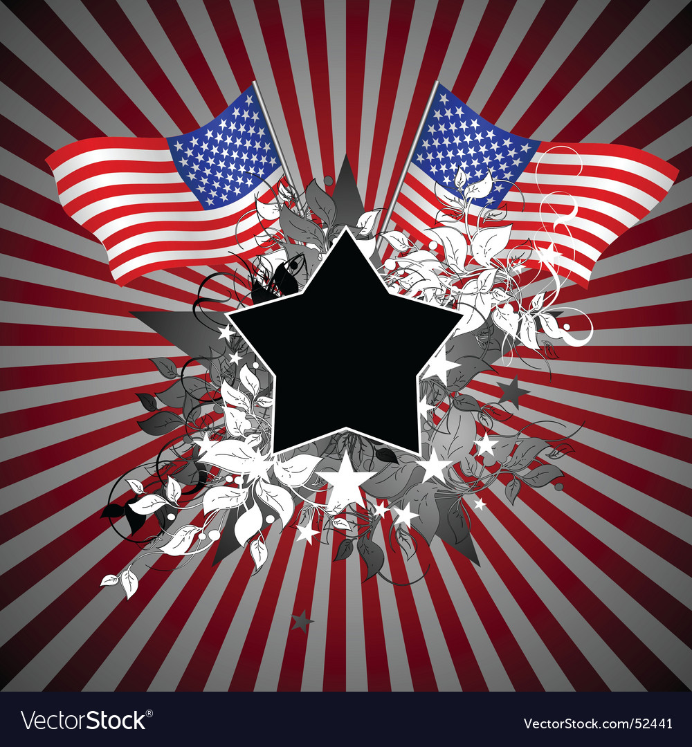 Usa Background Royalty Free Vector Image Vectorstock