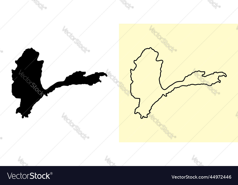 Badakhshan map afghanistan asia filled Royalty Free Vector