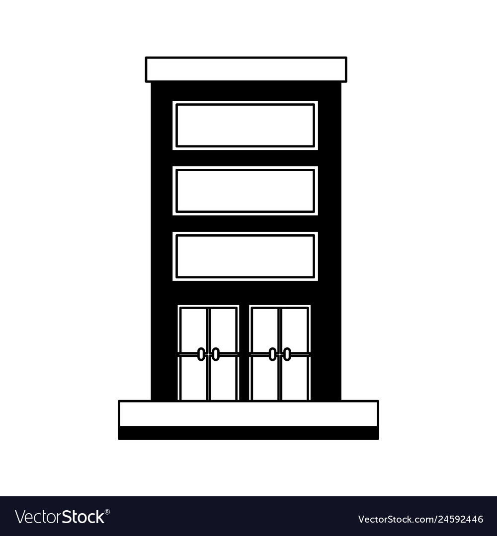 Building structure isolated icon Royalty Free Vector Image