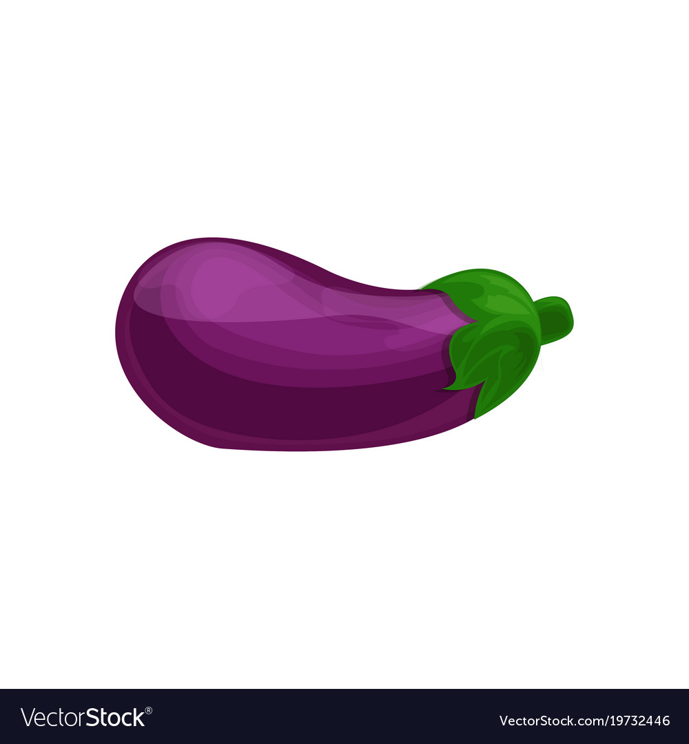 Eggplant Vegetable Cartoon Royalty Free Vector Image