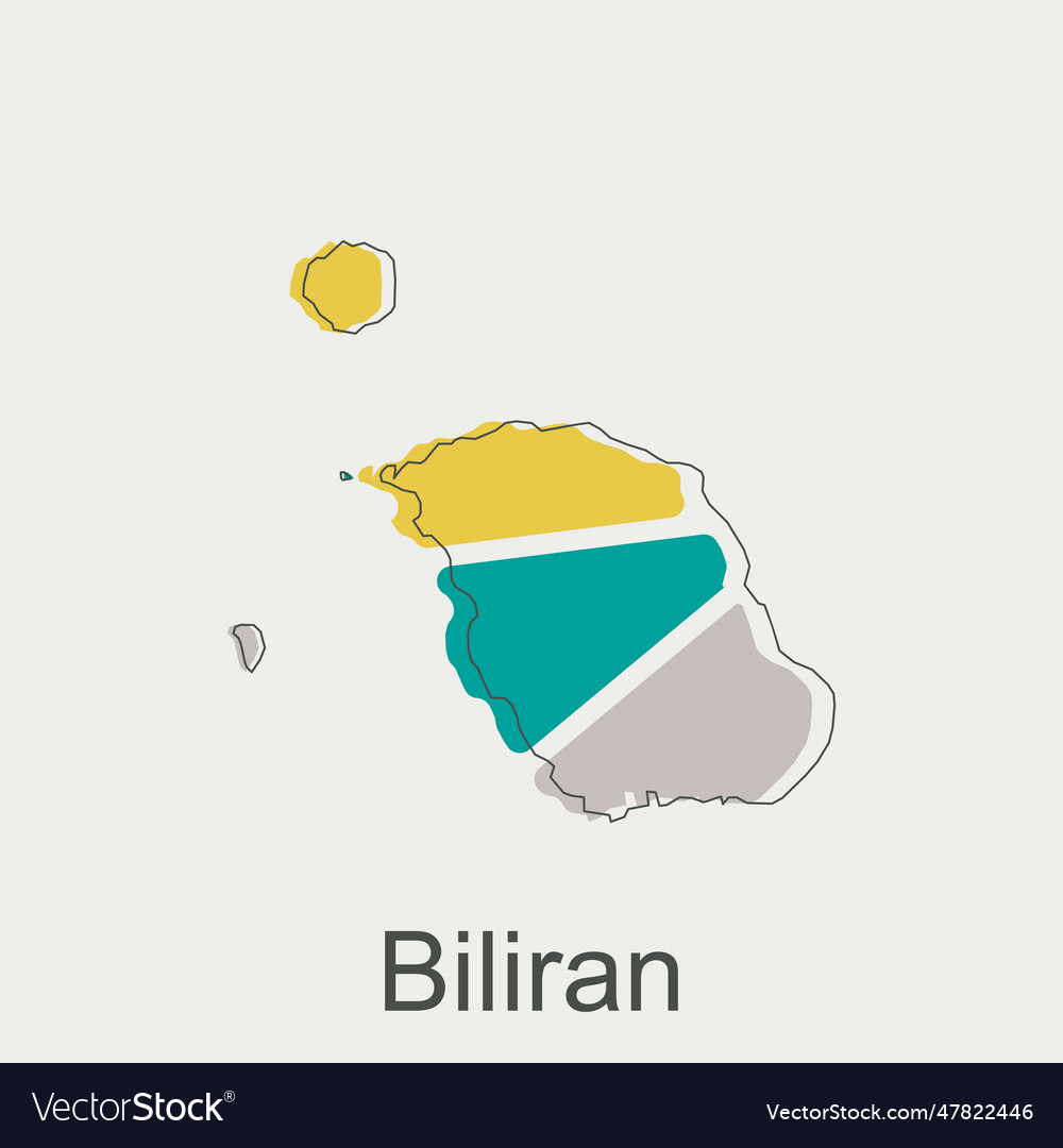 Map of biliran modern design philippines map Vector Image