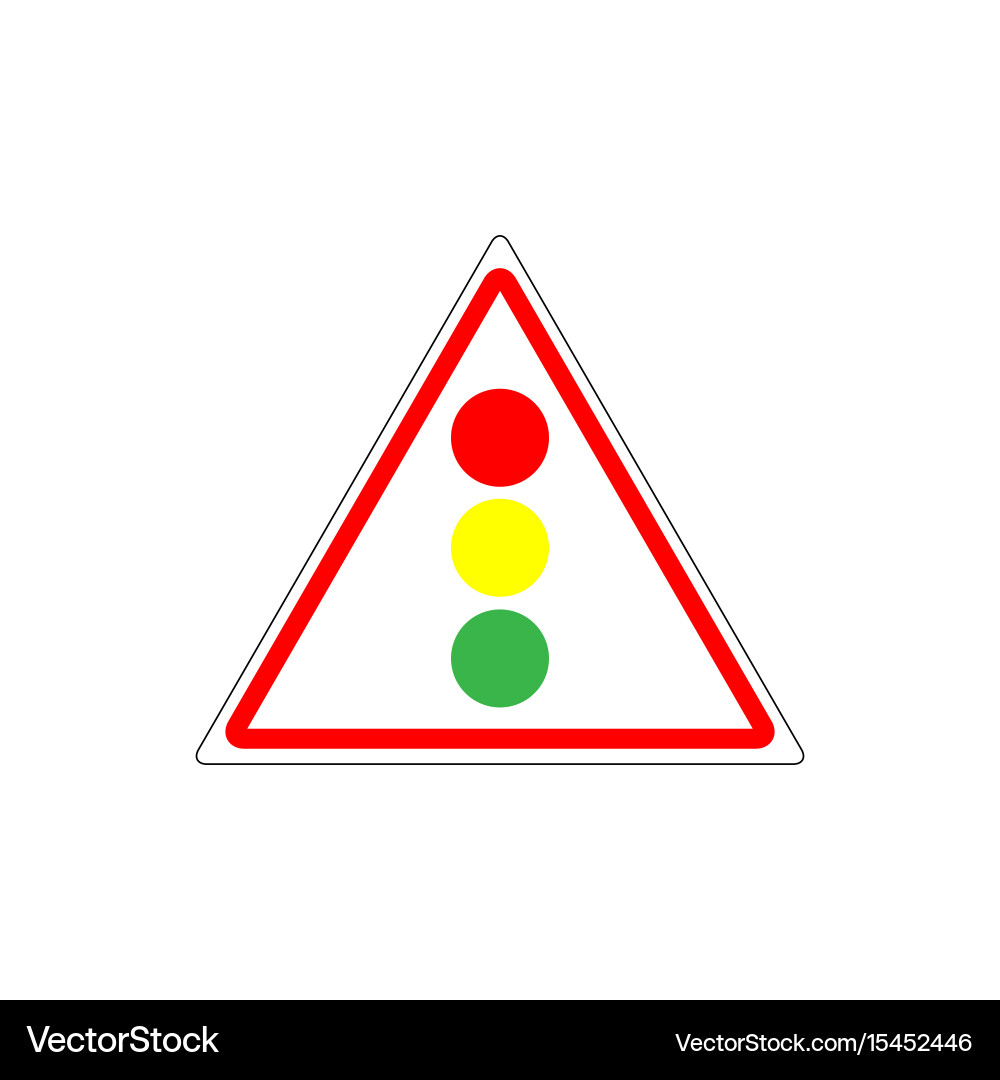Stoplight sign Royalty Free Vector Image - VectorStock
