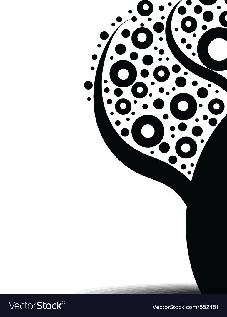 Abstract art tree Royalty Free Vector Image VectorStock