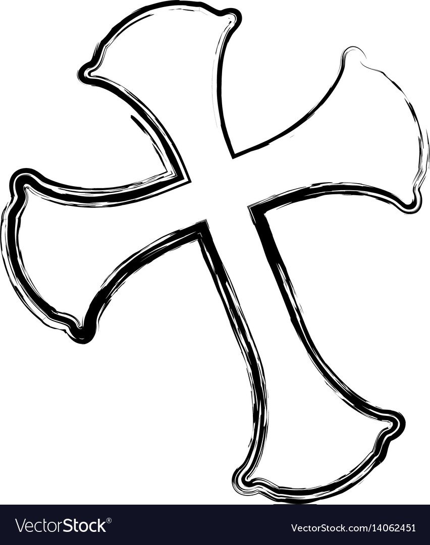 Christianity cross symbol Royalty Free Vector Image