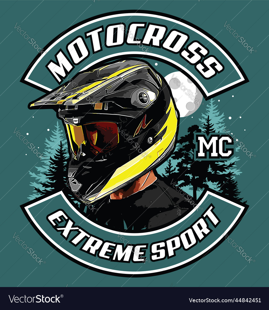 Motocross rider Royalty Free Vector Image - VectorStock