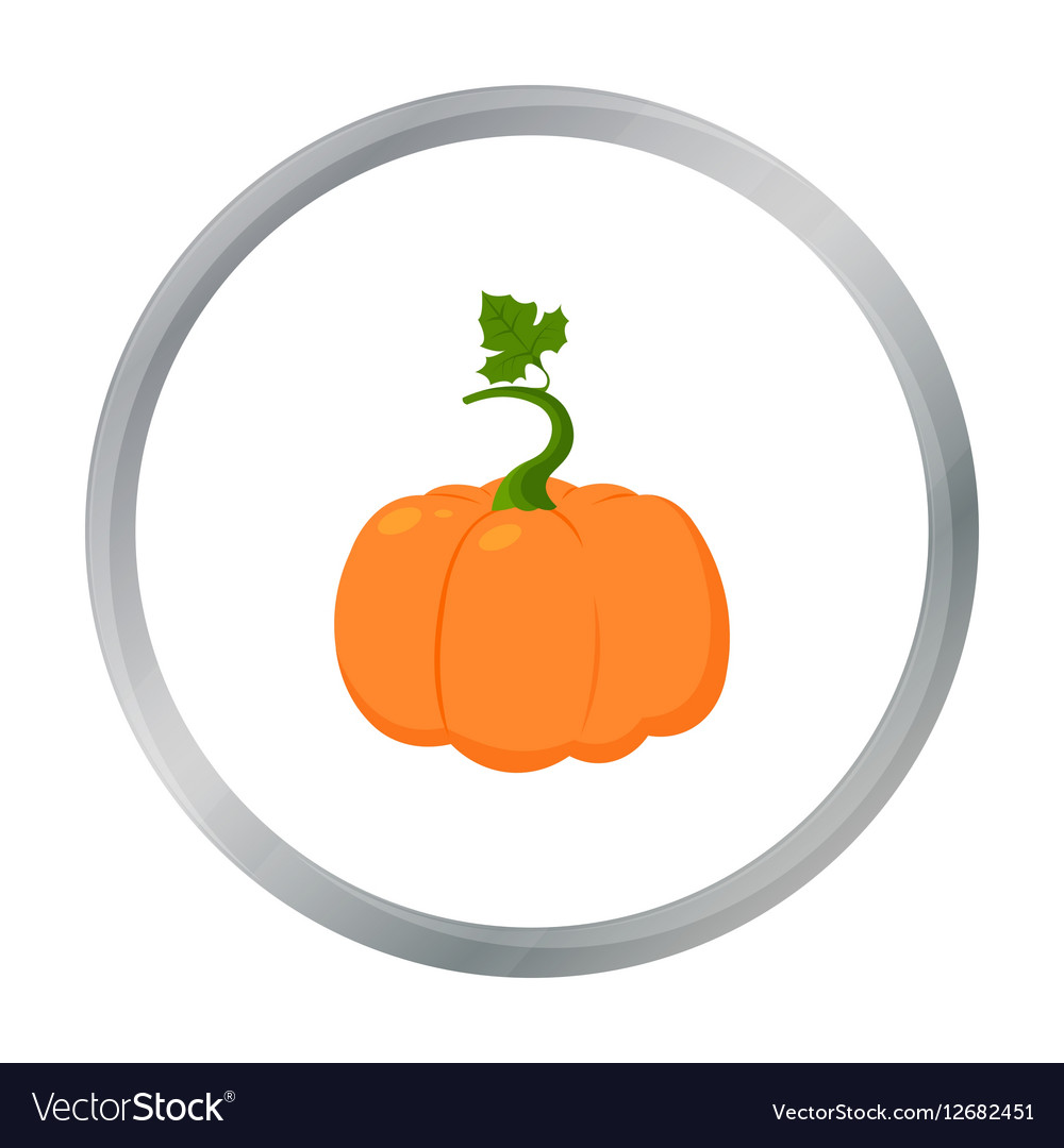 Pumpkin icon cartoon single plant icon from Vector Image Pumpkin icon cartoon single plant icon from Vector Image